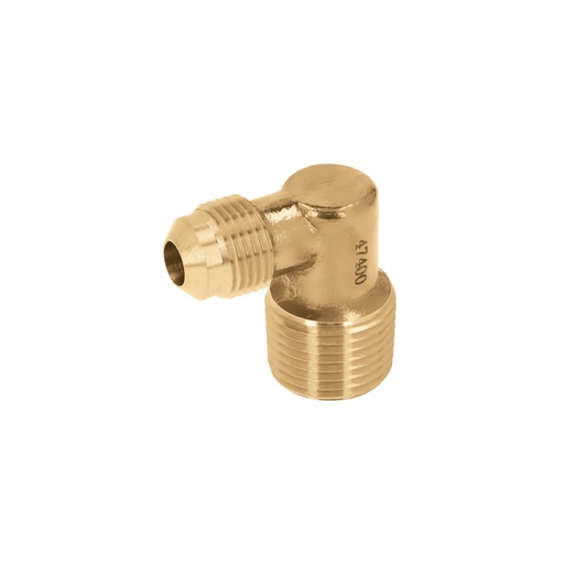 [47400] Codo terminal a 90° de latón 3/8 x 1/2', FOSET CLG-511