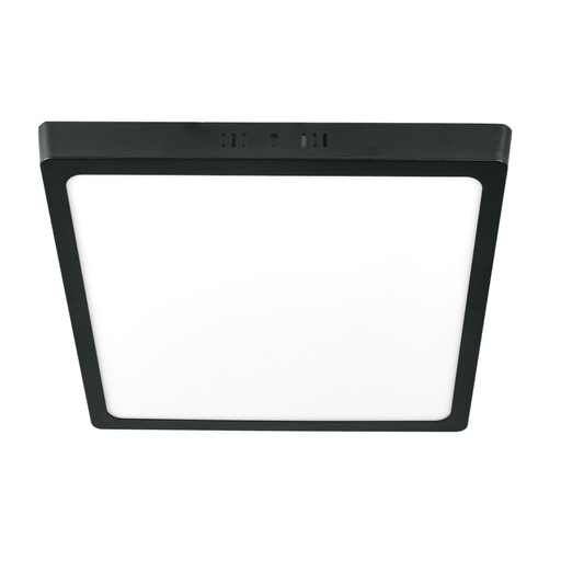 [47418] Luminario LED plafón 24W 6500K, cuadrado, negro, VOLTECK PLA-233L