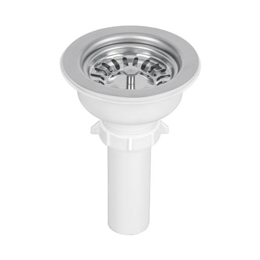 [47451] Contracanasta 3-1/2' inox, instala-fácil, tubo plást, FOSET CO-824