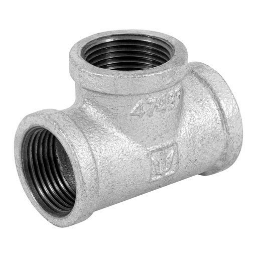 [47487] Tee sencilla 1' acero galvanizado, FOSET CG-703