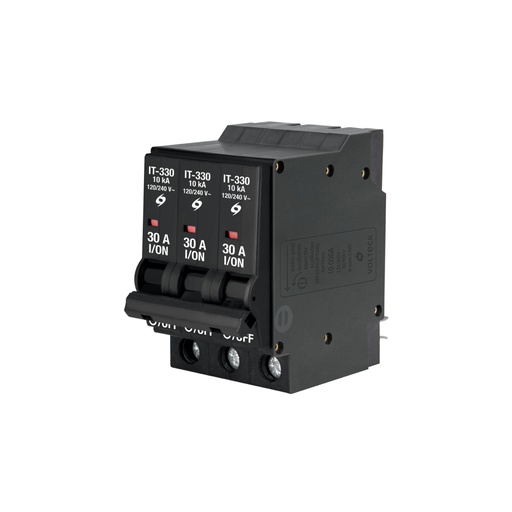 [47515] Interruptor de 3 polos 30 A, enchufable en blíster, VOLTECK IT-330