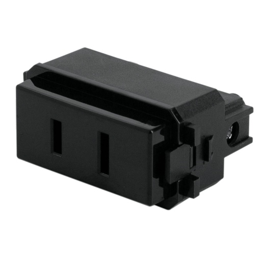 [47606] Contacto sencillo, 2polos, sin tierra, negro, Línea Italiana CO-IN