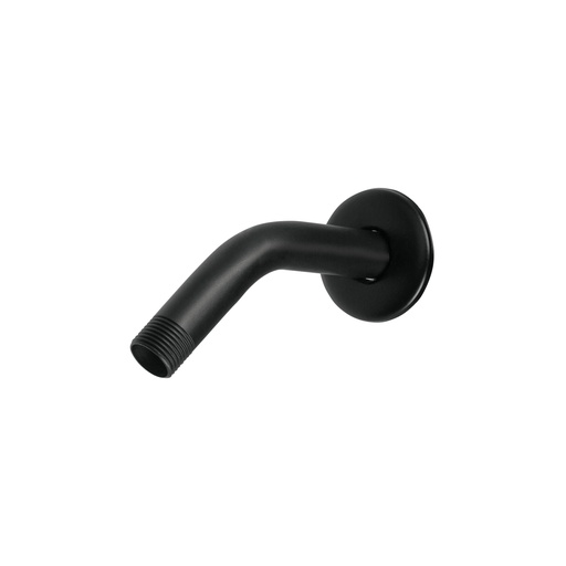 [47647] Brazo corto con chapetón para regadera, negro mate, AQUA BCH-500M