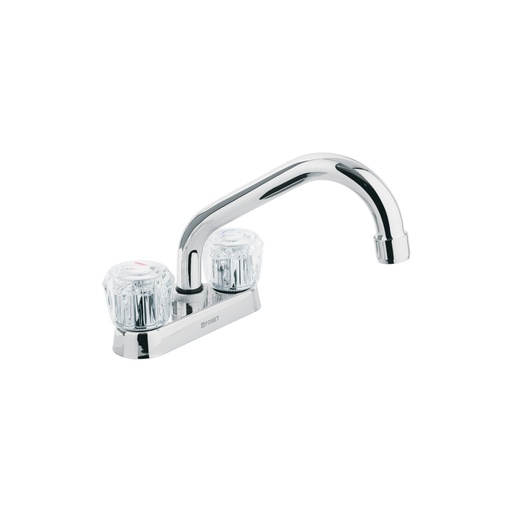 [47685] Mezcladora 4' para lavabo, tubular, manerales de acrílico M-070A