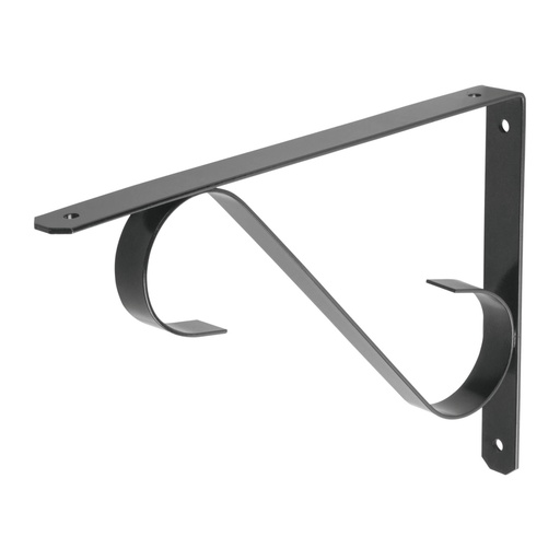 [47705] Ménsula reforzada negra 11 x 8', diseño colonial , FIERO MED-11NS