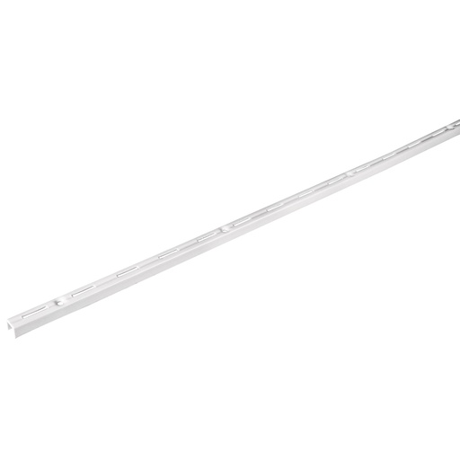 [47711] Cremallera sencilla blanca para ménsulas planas, 1.5m, FIERO SOMO-15CS