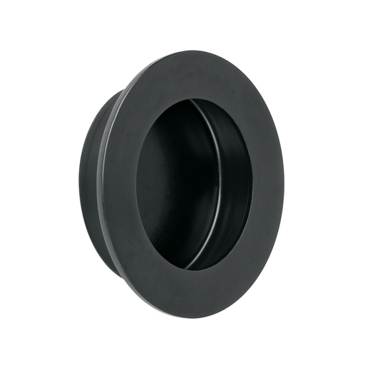 [47803] Jaladera de embutir circular No. 4, negro mate, HERMEX JALED-64