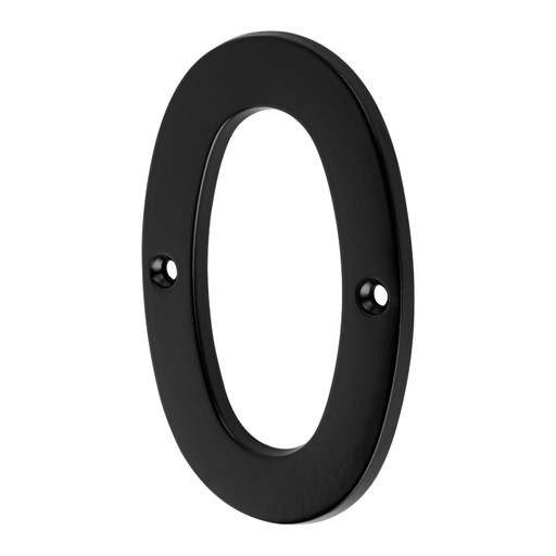 [47853] Número 0 de latón sólido 4', negro, HERMEX NUCH-0N