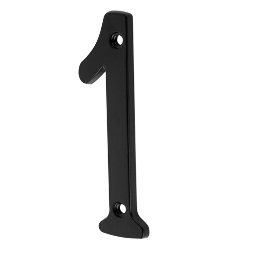 [47854] Número 1 de latón sólido 4', negro, HERMEX NUCH-1N