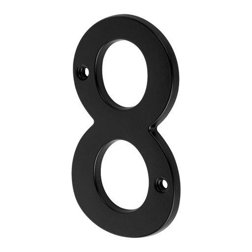 [47861] Número 8 de latón sólido 4', negro, HERMEX NUCH-8N