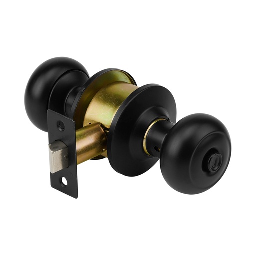 [47914] Cerradura pomo, negro, oval, baño, HERMEX CEPO-62B