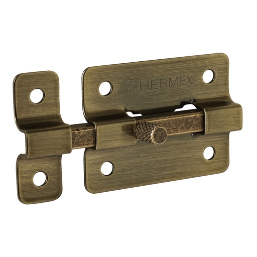 [47925] Pasador de barra plana 2', latón antiguo, HERMEX PAA-35