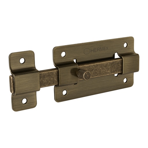 [47927] Pasador de barra plana 4', latón antiguo, HERMEX PAA-37