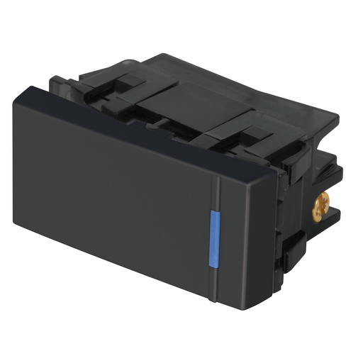 [47985] Interruptor sencillo 1 módulo, línea Española, color negro APSE-EN