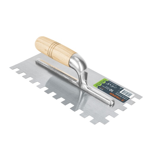 [102704] Llana 11' dentado cuadrado 1/2', 10 remaches, mango madera LLM-11CG