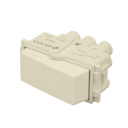 [48083] Interruptor de 3 vías, línea Italiana, color marfil, VOLTECK APSE-EI