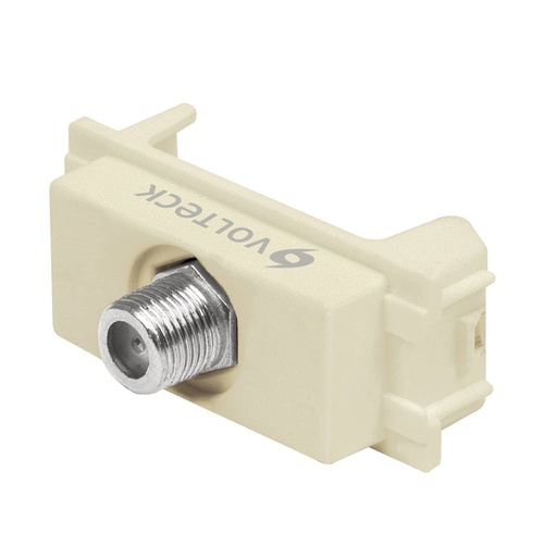 [48106] Toma de televisión, línea Italiana, color marfil, VOLTECK TV-I