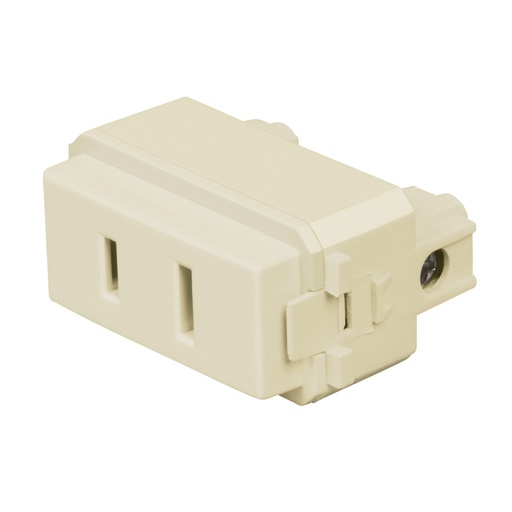 [48111] Contacto sencillo, 2 polos sin tierra, línea Italiana,marfil CO-I