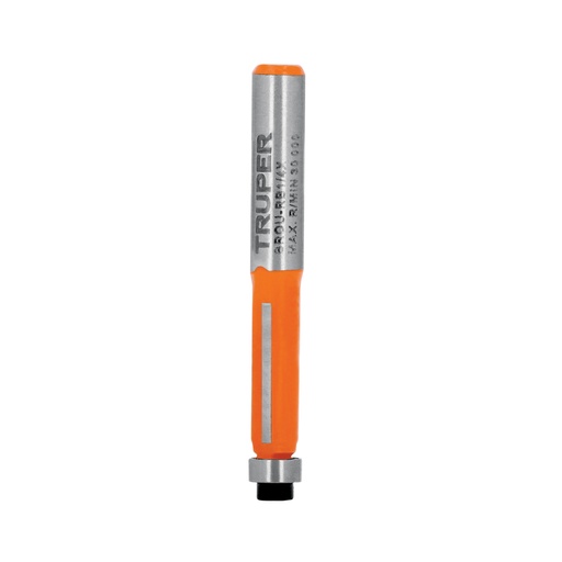 [102720] Broca para router, corte recto, 1/4' con balero, TRUPER BROU-RB1/4X