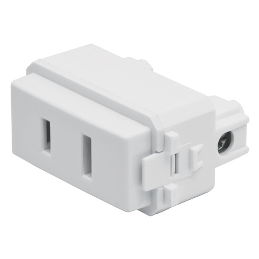 [48135] Contacto sencillo, 2polos, sin tierra, línea Italiana,blanco CO-IB