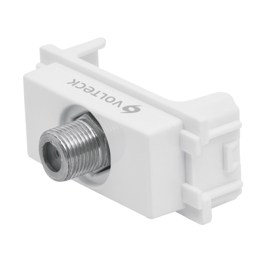 [48141] Toma de televisión, línea Italiana, color blanco, Volteck TV-IB