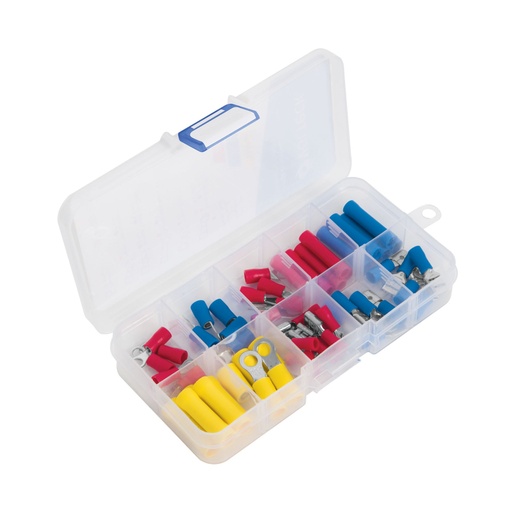 [48142] Juego de 55 terminales aisladas para cable, VOLTECK TERA-K55