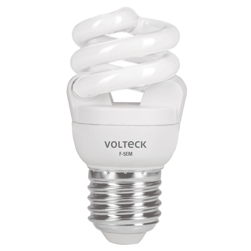 [48200] Lámpara espiral mini T2 5 W luz de día en blíster, VOLTECK F-5EM