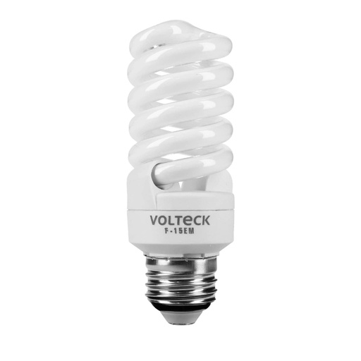 [48204] Lámpara espiral mini T2 15 W luz de día en blíster, VOLTECK F-15EM
