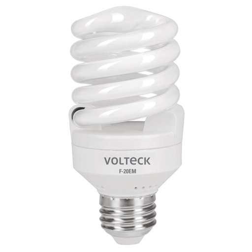 [48206] Lámpara espiral mini T2 20 W luz de día en blíster, VOLTECK F-20EM