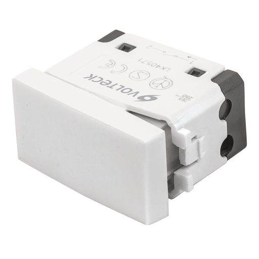 [48322] Interruptor sencillo, línea Oslo, color blanco, VOLTECK APSE-OB