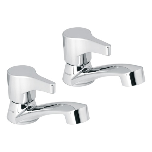 [48382] Juego llaves individuales lavabo, ABS, palanca, BASIC MP-243