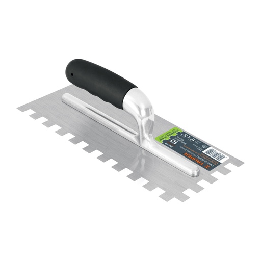 [102790] Llana 11' dentado cuadrado 1/2', 10 remaches, mango comfort LLG-11CG