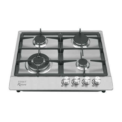 [48406] Parrilla gas empotrar 59cm, 4 quemadores,inoxidable, RIVIERA PAE-604GA