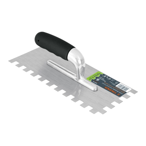 [102791] Llana 11' dentado cuadrado 1/2', 6 remaches, mango Comfort LLG-6CG