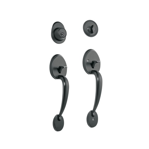 [48438] Doble jaladera, Lugo llave-mariposa, Negro, HERMEX CEP-61JJ