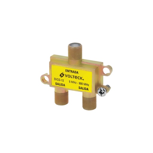 [48475] Divisor coaxial de 1 entrada y 2 salidas, Volteck DICO-12