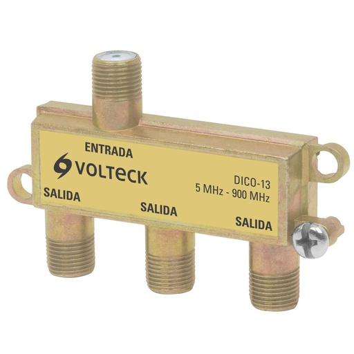 [48476] Divisor coaxial de 1 entrada y 3 salidas, VOLTECK DICO-13