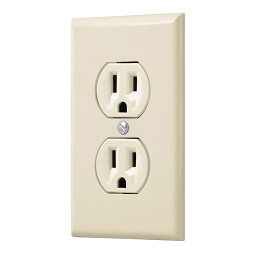 [48488] Placa armada 2 contactos polarizados, línea Standard, marfil PA-CODO-S