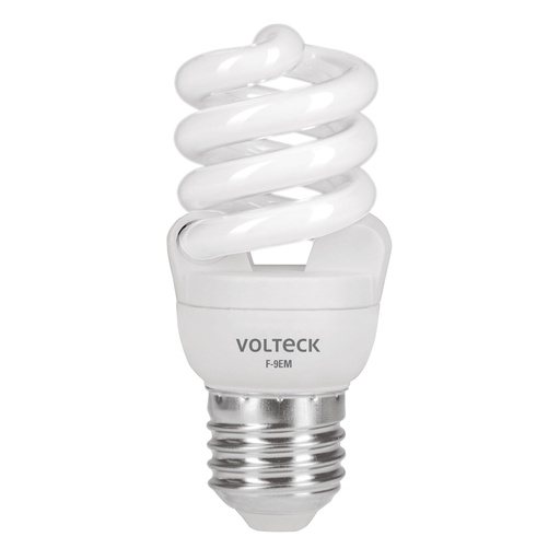 [48500] Lámpara espiral mini T2 9 W luz de día en blíster, VOLTECK F-9EM