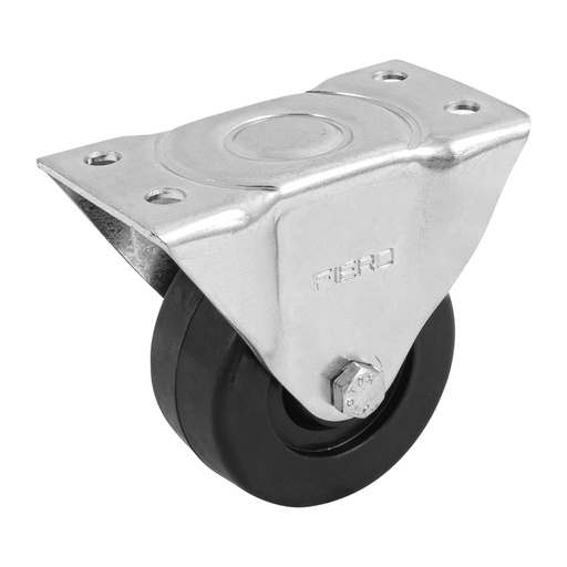 [48599] Rodaja hule 3', placa fija con buje, carga 50 kg, FIERO RO-113