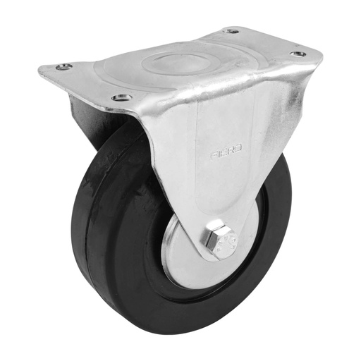 [48602] Rodaja hule 6', placa fija con balero, carga 150 kg, FIERO RO-116