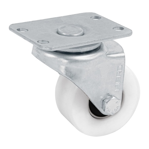 [48625] Rodaja de polietileno 2' placa giratoria, con balero, FIERO RO-222