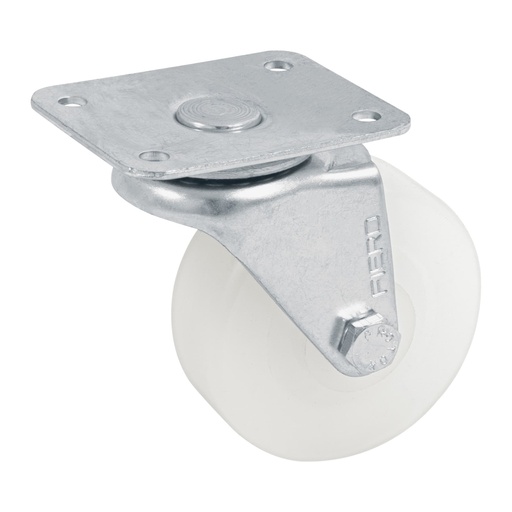 [48626] Rodaja de polietileno 2-1/2' placa giratoria con buje, FIERO RO-223