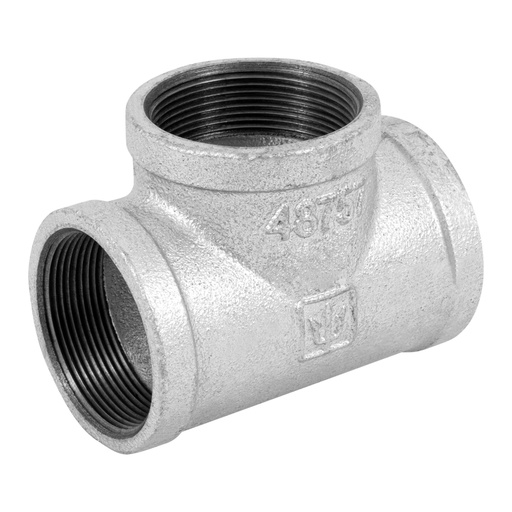 [48757] Tee sencilla 2' acero galvanizado, FOSET CG-706