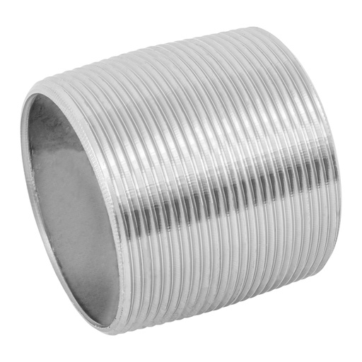 [48791] Niple de acero galvanizado 2' cuerda corrida, FOSET CG-476