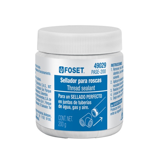 [49029] Sellador para roscas, 200g, FOSET PASE-200