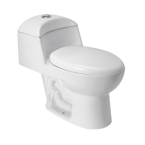 [49135] Sanitario one piece alargado de porcelana, blanco, FOSET MUBA-45OB