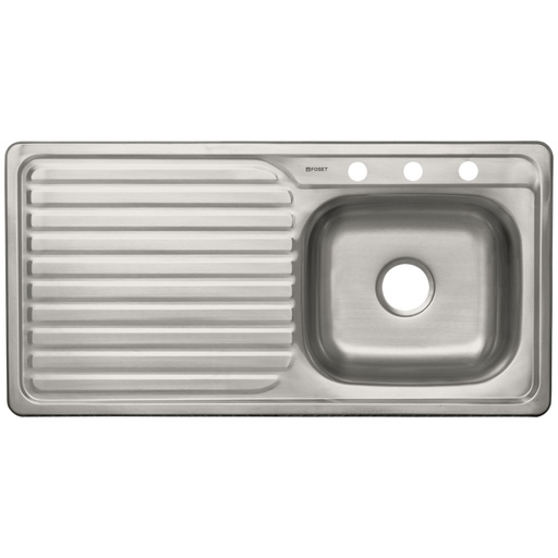 [49172] Tarja de empotrar 100 x 51 cm tina derecha, FOSET TA-1051D