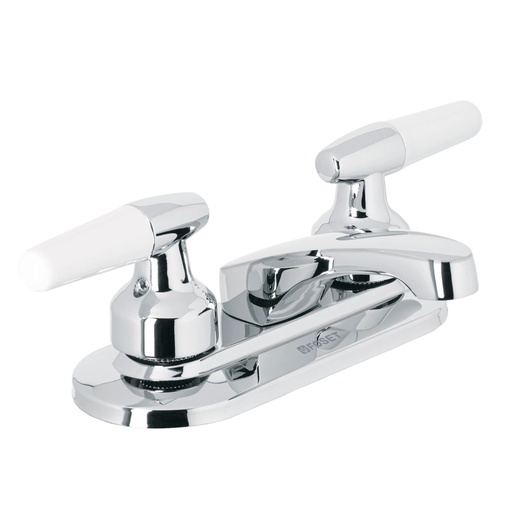 [49203] Mezcladora 4' para lavabo, nariz larga, manerales cono M-048I