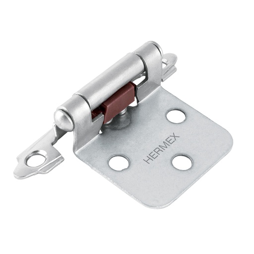 [49207] Bolsa con 2 bisagras parche de 7cm, niquelado, HERMEX BIPA-73